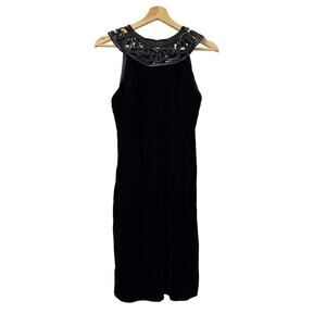 Gunne Sax Jessica McClintock Black Velvet Dress